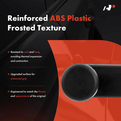 Reinforced ABS plastic window crank handle with frosted texture for Ford Lincoln and Mazda vehicles, close-up view