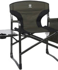 Aluminum Lightweight Folding Director Chair With Side Table And Storage 350 Lbs Pro Grade Heavy Duty Camping Chair 19 Inch Joint Friendly Height