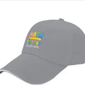 Show Your Work Math Themed Adjustable Light Grey Hat For Women Cool Low Profile Cotton Cap with Math Test Day design