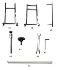 Components of PVC Flat Belt Conveyor With Stainless Steel Body 177 By 15.7 Inch Industrial Transport Conveyor 110V 370W