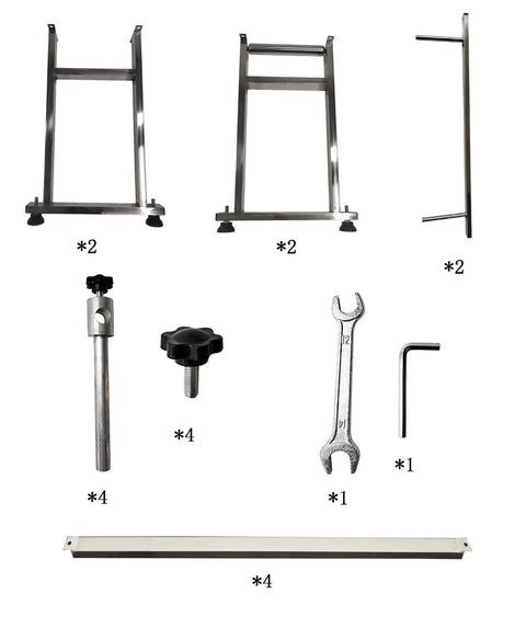 Components of PVC Flat Belt Conveyor With Stainless Steel Body 177 By 15.7 Inch Industrial Transport Conveyor 110V 370W