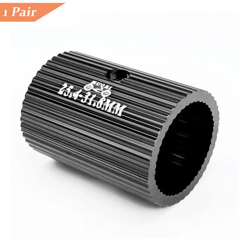 Heavy Duty Aluminum Bike Handlebar Shim 25.4 To 31.8 Mm Reducer Spacer Kit for Stem and Bar Wavy Design