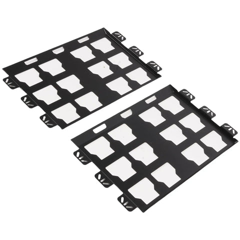Heavy Duty Stainless Steel Mending Plates in a two pack, measuring 55 by 34 cm, ideal for furniture assembly and wood joining.