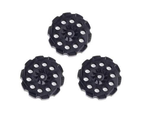 Three Pack Replacement Ten Round Rotary Magazine Clips For Vigilante CCP8B2 Revolver Caliber One Seven Seven Air Pellets Not Included