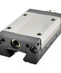 Close-up of SSR35XW Linear Block Guide Slider, part of the 2000mm rail system for tough CNC machines and industrial applications.