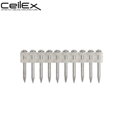 Heavy Duty Collated Concrete Nails 1 1/4 In (32mm) 1000 Pcs Per Box For GX3 GX100 GX120 Cordless Nailer shown in line formation