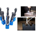 Heavy Duty Ball End Mill Sharpener Grinder For Milling Cutters Handles 6 To 20MM with blue shrouded bits and milling process images.