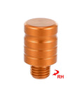 Universal M10x1.25 Motorcycle Right Side Mirror Hole Plugs Screws Aluminum Alloy Orange Caps 2 Pack Rearview Mirror Hole Seals For Rust Prevention And Quick Install