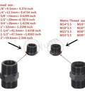 High Pressure Straight Hydraulic Fitting Adaptor Converts Metric Threads To Male Pipe Thread Connector, black steel, BSP and metric sizes shown