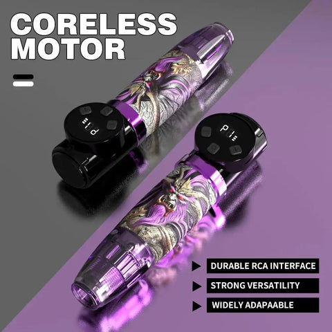 Wireless Tattoo Pen Kit For Beginners With 10 Needles And 7 Ink Colors All In One Tattoo Machine Set Portable Pro Grade