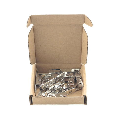 Open box of 12 Pieces 3/8 Inch Metal Sliding Window Rollers Universal Single Slide Wheels For Doors Cupboards Drawers DIY Projects Durable Replacement Hardware