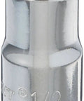 Half Inch Drive 12 Point Standard SAE Socket Chrome Vanadium Steel With Nickel Chrome Plating For Long Lasting Durability And Mirror Polish Finish Easy Wipe Clean Off Corner Load Design - 1/2 inch socket close-up