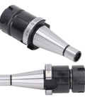 Knockout Performance NT30 ER25 M12 Collet Chuck Holder For CNC Milling, black and silver alloy steel design, precision engineering.