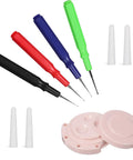 Watch Repair Oiler Pen Set With Four Size Needle Tips And Oil Cup Pro Grade Precision Lubrication Tools For Watches Clocks And Small Parts