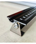 Heavy Duty 600Mm Acrylic And Pvc Plastic Sheet Bending Machine For Ad Channel Letters, detailed metal guide with measuring scale.