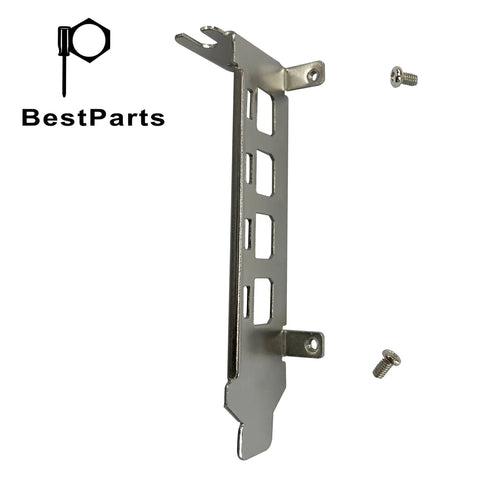 Low Profile Short Gpu Bracket Replacement Compatible With Quadro K1200 Nvs510 P400 P600 P620 P1000 T600 T1000 heavy steel bracket with screws