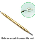 Double Ended Watch Tool For Balancing Wheel And Hairspring Pro Grade Watchmaking Kit with ergonomic handle and stainless steel build