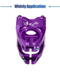 CNC Aluminum 35mm Mountain Bike Stem For 1 1 8 Inch Steering Tube Purple Fits Most Road And Mountain Bikes A Slick Setup Top View