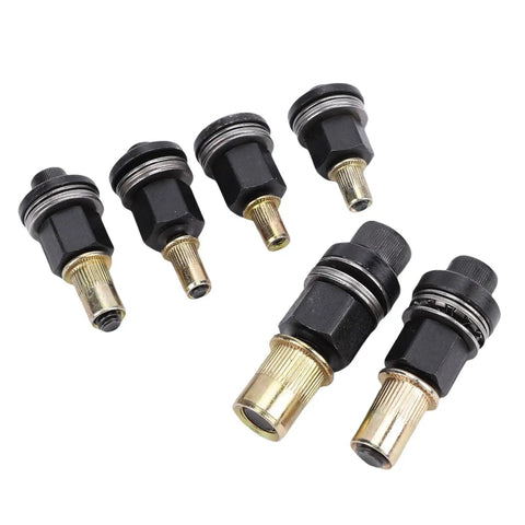 Hand Rivet Nut Tool Mandrel Set Six Piece Kit with 10-24, 6-32, 8-32, 5/16-18, 1/4-20, 3/8-16 mandrels for sheet metal