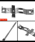 High Performance Front Disc Brake Hardware Kit For Mercedes Benz C63 E63 GLE63 ML63 AMG S And Maybach Models From 2008 To 2021 Fits Heavy Duty Racing Needs Without Ceramic Brakes Included, steel clip set