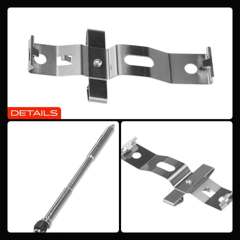 High Performance Front Disc Brake Hardware Kit For Mercedes Benz C63 E63 GLE63 ML63 AMG S And Maybach Models From 2008 To 2021 Fits Heavy Duty Racing Needs Without Ceramic Brakes Included, steel clip set