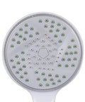 Close-up of Large 3.5 Inch Shower Head With Extra Long 84 Inch Hose, Pause Function, WaterSense Certified Handheld Sprayer, White