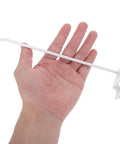 Garage Ready Slatwall Hooks And Hangers Set 7.48 inch iron rod held in hand showing smooth finish and screwless installation.