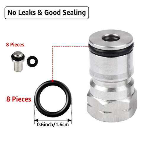 Kegging Gasket Kit For Corny Kegs 28 Piece O Ring Replacement Set With Ball Lock Post Gaskets Dip Tube Seals shown