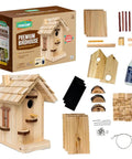 Premium Wooden Bird House Kit For Adults Build It Yourself Bird House And DIY Woodworking Project Family Friendly Craft Kit