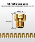 10 PCS Main Jets from Carburetor Main Jet And Pilot Jet Kit For Keihin PWK CVK OKO KOSO Polini Carbs Includes 30 Main Jets And 10 Pilot Jets Compatible With Dirt Bikes ATVs Quads Go Karts And 4 Wheelers For Precise Tuning