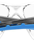 Top Tier Anti Fog Safety Glasses With Blue Bifocal Readers And Plus Point Five Magnification heavy duty wrap around frame from the front.