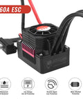 Surpass Hobby 3660 Brushless Motor With 60A ESC Combo showing 60A ESC with aluminum heatsink and waterproof features.