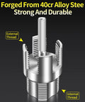 Dual Function Pipe Threading Tool For PVC Piping Internal And External Threads With 1/2 And 3/4 Dies Heavy Duty Alloy Steel