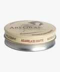 Water Soluble Graphite In A 20g Grey Tin For Wet Or Dry Sketching, Portable Artist Grade Graphite on white background