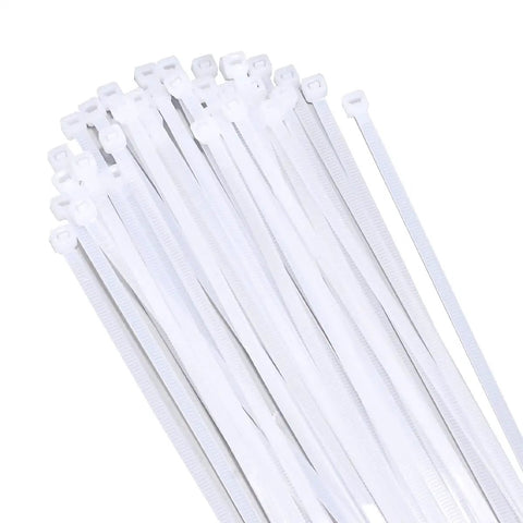 Tough As Nails 12 Inch White Zip Ties Mega Pack 1000 Count Outdoor UV Resistant Nylon Cable Ties Self Locking bundle