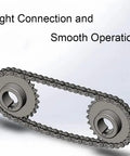 Heavy Duty Industrial Hardened Steel Roller Chain Sprocket B Type With 1 Inch Bore And 15 Teeth, smooth operation and tight connection depicted.