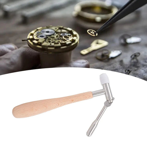 Watch Movement Pinion Puller Pro Grade Repair Tool With Wood Handle for Center Wheels 1.2mm to 1.8mm stainless steel and wood design