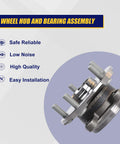 Beefed-Up Front Wheel Bearing And Hub Assembly With ABS And 5-Lug Bolts For 2010-2012 Lexus HS250h Front