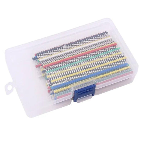 70 Piece 2.54mm Breakaway Single Row Straight Male Pin Header Kit for Arduino Prototype Shield in plastic storage box