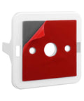 Wall Mount For Lutron Caseta Smart Bridge Hub No Drill Mount with double-sided tape and screws, durable plastic bracket detail