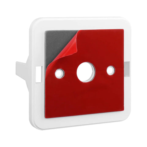 Wall Mount For Lutron Caseta Smart Bridge Hub No Drill Mount with double-sided tape and screws, durable plastic bracket detail