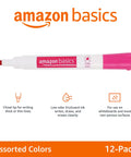 Top Shelf Dry Erase Whiteboard Markers Featuring Slick Chisel Tips And Seriously Low Odor Ink In A Vibrant 12 Pack Assortment close-up view of pink chisel tip marker