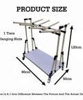 Heavy Duty Mobile Cable Rack For Desk Wire Organization Featuring Adjustable Coil Spacing To Keep Your Desk Slick And Totally Organized Solid Gear Storage Stand dimensions and features.