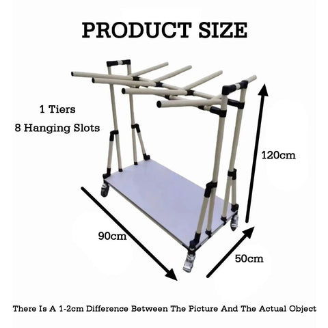 Heavy Duty Mobile Cable Rack For Desk Wire Organization Featuring Adjustable Coil Spacing To Keep Your Desk Slick And Totally Organized Solid Gear Storage Stand dimensions and features.