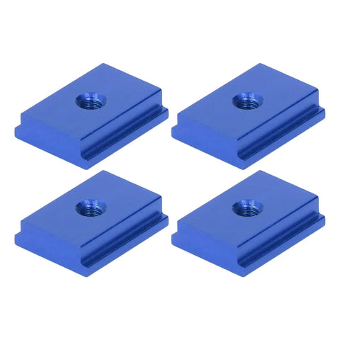 Four Pieces T Slot Nut Aluminum Alloy for 30 Series M6 Sliding Slot Nut Ideal for Woodworking Benches and Table Saws Tool Less Installation