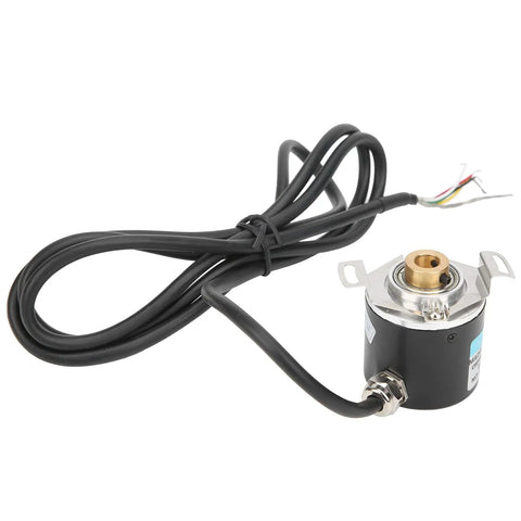Half Hollow Shaft Incremental Encoder for 3 Phase Motors 6mm Shaft DC 5 24V Switch Encoder with cable and connections