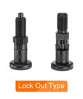 Handy Three Pack Of Rock Solid Carbon Steel Push Fit Ball Nose Spring Plungers M10x1 Thread With 5mm Pin Self Locking Retractable Design For Tough Industrial Workshop Jobs, showing M10x1 threaded spring plungers.