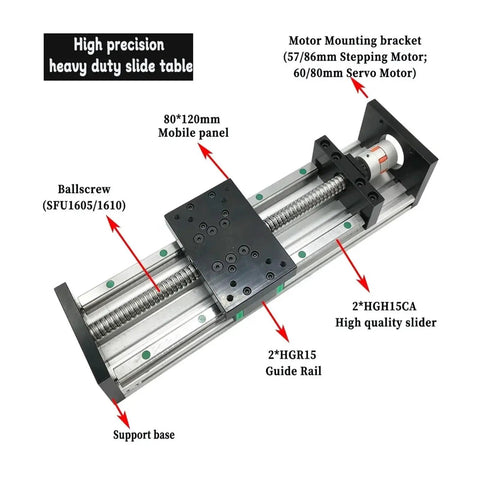 Built Like Iron Ball Screw Nut Mounting On Dual Linear Guides Perfect For Cnc Crews Craving Drop Dead Smooth Motion Rock Solid Frame Rigidity And Zero Play For Serious Router Projects with heavy duty slide table components.