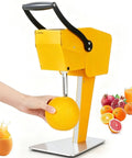 Heavy Duty Electric Citrus Juicer With Three-Blade Steel Cutter Head For High Yield And Quick Press Operation Detachable Design Perfect For Fresh Orange Watermelon Juice Extraction At Home with orange