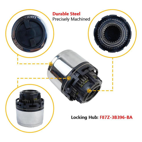 4WD Manual Locking Hub Assembly Set For Ford Ranger 1998 To 2003 Ford Explorer 1995 To 2001 And Mazda B Series 2001 To 2008 Replacement Hub Link Modules With OE Grade Quality